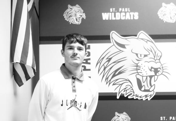 KIAN WEISKIRCHER, a native of Wustweiler, Germany, spent the past school year as a sophomore at St. Paul High School. Weiskircher returns home on May 20th. Photos by Michael Rother
