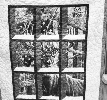 THE QUILT created by the participants in the St. Paul Summer Sewing Program was displayed at this month’s meeting of the St. Paul Country Quilters. Courtesy Photo