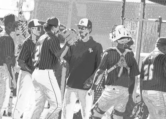 MEMBERS of the St. Paul Legion Post 119 Juniors prepare to take the field prior to the start of last Wednesday night’s game against Ord. The locals bested the visitors 9-4, one of their two wins last week. Courtesy Photo