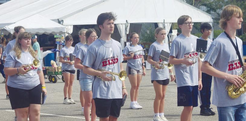 TWENTY-SIX CENTURIONS marched along the exhibition route at the Nebraska State Fair last Thursday, August 29th. The unjudged exhibition gave the Burgundy and Grey a chance to work on marching and musicianship. In the Centurions’ repertoir this year was The Western Trail, composed by Mike Story. Courtesy Photos