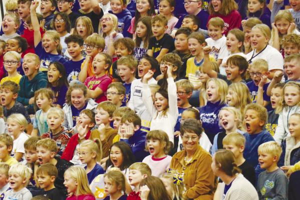 STUDENTS at St. Paul Elementary School gathered for a special morning assembly as a part of the school’s Grandparents and Special Adults Day activities last Friday. Photos by Michael Rother