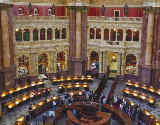 MICHELLE BOSE was able to access the main reading room of the Library of Congress after she applied for and received a library card from the nation’s largest library. Courtesy Photos