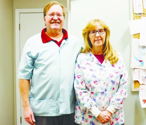 DR. JAMES KREJCI and his wife, Laurie, will be retiring from St. Paul Dental this week after having served Howard County and the surrounding area for almost forty years. Photo by Michael Rother