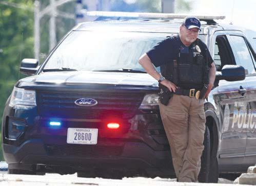 JON HOWARD ended his forty-four-year career in law enforcement last month when he retired as a sergeant with the St. Paul Police Department. Photo by Michael Happ
