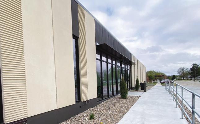 HOWARD COUNTY MEDICAL CENTER’S new 17,400-square-foot Wellness Center is scheduled to open on the northwest side of the medical center’s campus in St. Paul this week. Photo by Michael Happ