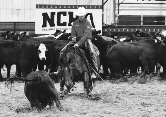 LUCAS SCHEER placed thirteenth at the National High School Finals Rodeo in Rock Springs, Wyoming earlier this month. The Palmer High School student placed in the boys’ cutting event. Courtesy Photo
