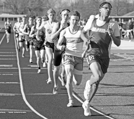 ST. PAUL SENIOR CHRISTOPHER THOMAS placed third in both the boys’ 800-meter run and the 3200-meter run at last week’s Central City Invitational. Thomas also competed in the Wildcats’ 4x400-meter relay on Friday. Photos by Michael Happ