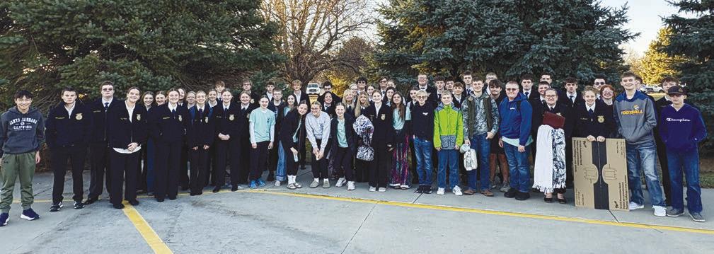 SIXTY-SIX MEMBERS of the St. Paul FFA Chapter participated in the District Leadership Development Events (LDE) at the Leadership Center in Aurora on December 17th. Courtesy Photos