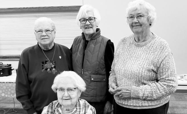MEMBERS OF STS. PETER &amp; PAUL CATHOLIC DAUGHTERS COURT 2015 who recently received anniversary pins for fifty years of membership included Rita Borzych (not pictured) and Linda Gawrych. Those receiving pins for fifty-five years of membership were Barb McIntyre, Jane Kasson, Vange Obermiller, and Evelyn Dvorak (not pictured). Courtesy Photo