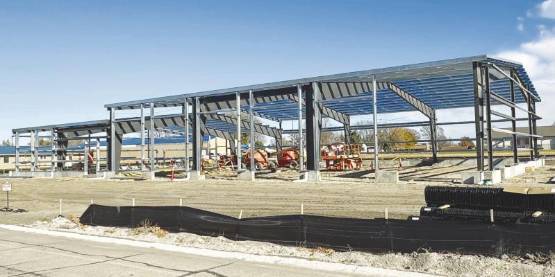 FIRE STATION TAKES SHAPE