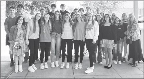 TWENTY-FIVE St. Paul High School junior and senior English students supported the arts on Tuesday, October 8th by taking a field trip to view Crane River Theater’s production of To Kill a Mockingbird at the Merryman Performing Arts Center in Kearney. Following the performance, the students participated in a talkback panel discussion about the story (which had been read in St. Paul High School English 2 class) with the actors and actresses, director, and a professor of American Literature at the University o