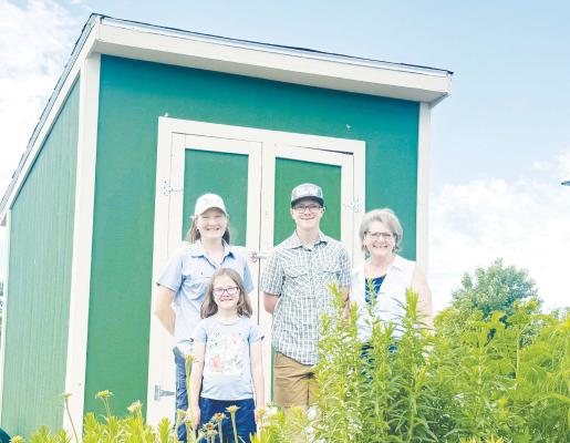 Garden sprouting in St. Paul again this year