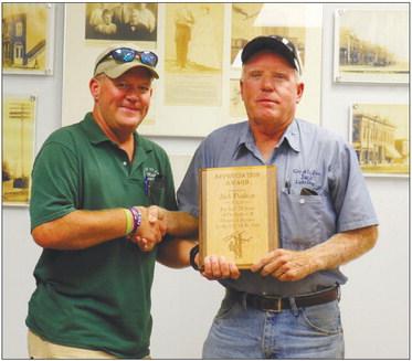 JACK PAULSEN was honored by the City of St. Paul during a special celebration last Tuesday afternoon. Paulsen recently retired from the city after working for the municipality for over twenty years. Photo by Michael Rother