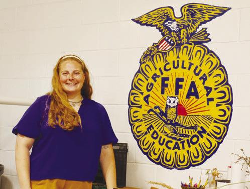 EMILY LUEDERT, a May graduate of the University of Nebraska—Lincoln (UNL), joined the ag education department at St. Paul Public Schools this fall. Photo by Michael Rother