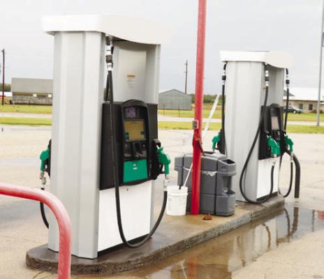 NEW GILBARCO ENCORE 700S PUMPS will bring a number of benefits to Jim's Truck Stop. They replace three one-sided and three two-sided pumps at the local truck stop, increasing the number of people able to refuel simultaneously from nine to twelve. Photo by Michael Rother