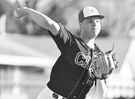 ST. PAUL/PALMER’S Braxton Heater was one of three Cats to come out of the bullpen last Tuesday when the locals hosted Holdrege at Grover Cleveland Alexander Field in St. Paul. Photos by Michael Happ