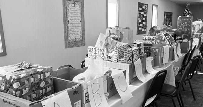 CHRISTMAS CHEER 2025 wrapped up on December 19, 2025 with gifts and other items being distributed to twentytwo families. This year’s event included gifts for fifty-six children. Organizers of the St. Paul holiday staple say they wish to thank everyone who helped the program in any way, including the many volunteers and those who donated items or offered prayers for the participants and volunteer organizers. Courtesy Photo
