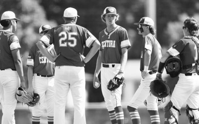 THE CENTURA POST 333 AMERICAN LEGION BASEBALL TEAM picked up a pair of wins in the first three rounds of the American Legion Class C State Baseball Tournament at Dan Nitzschke Memorial Field in Pender. The locals beat the boys from Crofton-Bloomfield and topped Lincoln Lutheran, but fell to Malcolm on Sunday afternoon. Tuesday’s games were postponed to Wednesday due to heavy rain. Photo by Jeromy Vauble