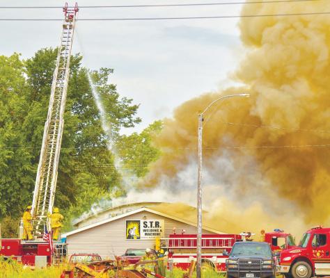 CREWS BATTLE SUNDAY BLAZE