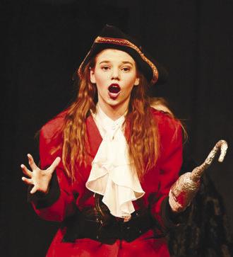 ADDI BERST played the role of Hook during St. Paul schools’ production of Peter Pan over the weekend.