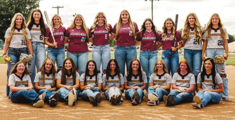CENTURA/CENTRAL VALLEY SOFTBALL: Members of the Centura/Central Valley girls’ softball team include (back row): Emma Whitefoot, Ava Young, Maggie Myers, Josie Schroeder, Lucy Chelewski, Emma Parr, Calleigh Sundberg, Natalie Jarman, Jayden Young, and Bailey Fries; (front row): Haven Riley, Kaelyn Hudiburgh, Sophie Schroeder, Cambree Plate, Karley Suntych, Sloane Hagerman, Kwyn Cargill, Emma Grim, and Chloe Fleming. Courtesy Photo