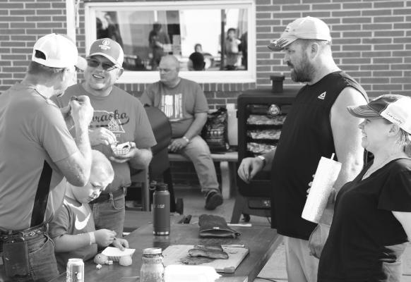 THE WOLBACH SONS OF THE AMERICAN LEGION held their annual fundraising Barbecue Cook-Off over the weekend on Saturday, with a large number of competitors taking part and a beer garden open throughout the afternoon. Photo by Michael Rother