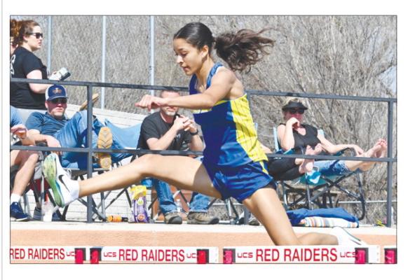 ST. PAUL sophomore Zaya Lewis broke the Wildcats’ school record in the girls’ 300-meter hurdles on Thursday. Lewis finished the race in 47.16.