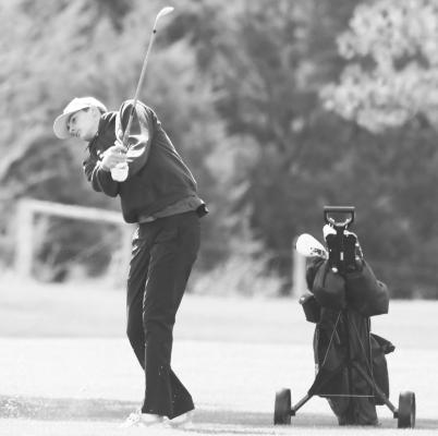WESTON KROEGER shot a ninety-one at last week’s St. Paul Invite. Kroeger led the Centurions at the Wildcats’ annual meet. Photo by Michael Happ