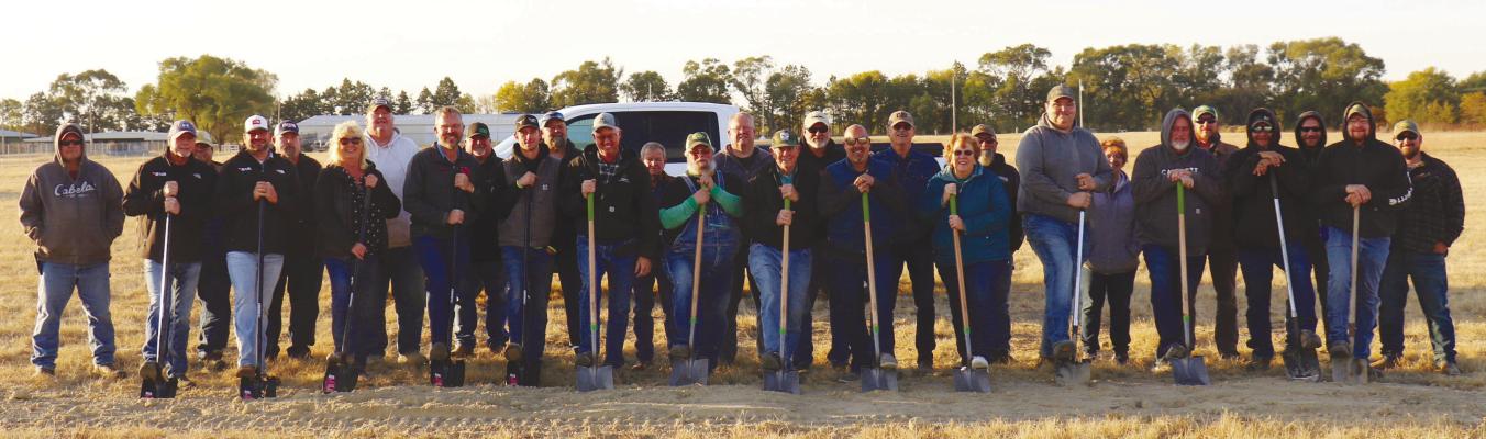 GROUND BROKEN ON NEW ROADS BLDG.