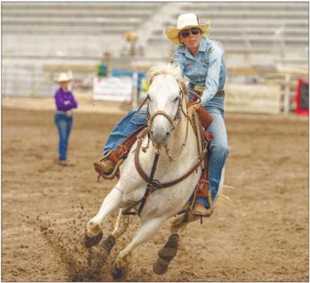 RYLEE NALL-SILLIVAN qualified for the National High School Finals Rodeo in Rock Springs, Wyoming after she finished the Nebraska High School Rodeo Association season as the top pole bender in the state. Courtesy Photos