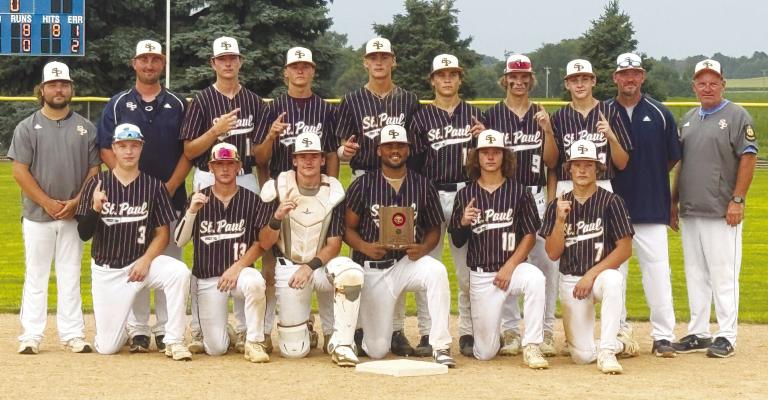 Members of the Area C-6 American Legion Baseball championship team which competed at the Class C American Legion State Tournament in Sutton last week included (back row): Coach Jamison Rawlings, Coach Trae Anderson, Parker Lentz, Christian Lemburg, Jaydn Thomsen, Alex Meinecke, Mason Hoppes, Layne Baker, Coach Branden Lemburg, and Coach Steve Weller; (front row): Braxton Heater, Colby Wood, Carter Hawley, Levi Bader, Zandyn Weller, and Mason Majerus.
