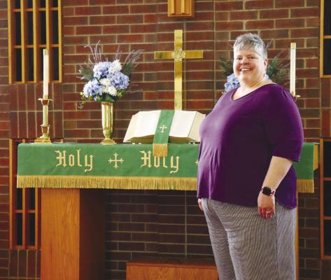 REVEREND NICOLE SCHWARTZ-ECK recently took over as pastor of the United Methodist Church in St. Paul. Photos by Michael Rother