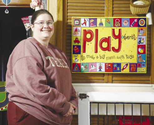 TAMI SCHUMACHER, owner and operator of Tami’s Tots in Wolbach, has been in business in the Greeley County community for the past twenty years. Photo by Michael Rother