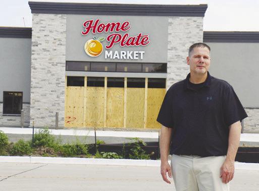 BLAKE SCHWARTZ is pictured out front of the new Home Plate Market in St. Paul. Schwartz was selected as the grand marshal of this year’s GCA Days celebration. Photo by Michael Rother