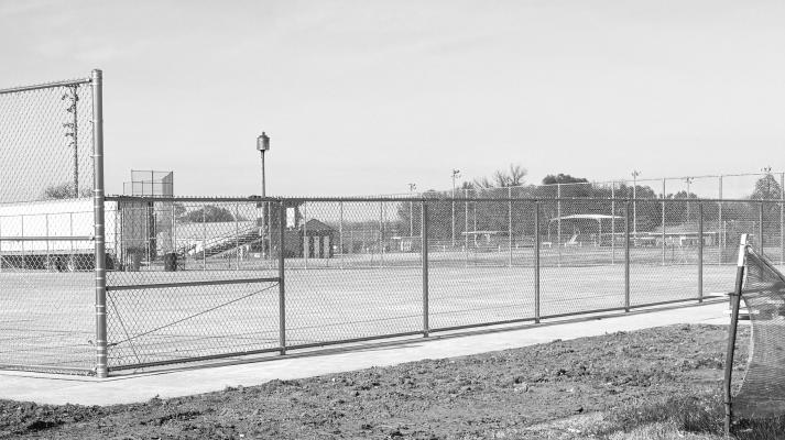 WORK continues to progress on the City of St. Paul’s new tennis and pickleball courts on Elm Street on the west side of St. Paul. The project is being funded through an $875,000 award from the Nebraska Department of Economic Development’s (NDED) Rural Community Recovery Program (RCRP). Photo by Michael Happ