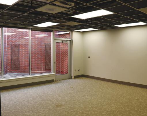 THE GERIATRIC &amp; BEHAVIORAL HEALTH meeting room will be reconfigured and the outdoor area will be turned into offices. Photo by Michael Rother