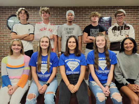 CENTURA HIGH SCHOOL HOMECOMING COURT candidates include front row, left, Alaina Suntych, Taya Christensen, Hannah Penndorf, Sydney Davis, and Paige Crawford; back row, left, Carter Noakes, Bosten Caspersen, Anthony Pickering, Quentin Morris, and Blake Suntych. (Courtesy Photo)