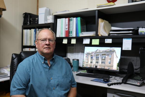 ALLEN WILSHUSEN, a retired trooper with the Nebraska State Patrol and a recent Howard County transplant, was hired last month as the next Howard County Emergency Manager. (Michael Rother)