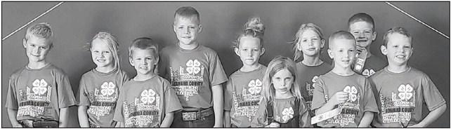 THE 4-HCLOVER KIDSexhibitors at the 2022 Howard County Fair 4-H Beef Show included Evander Kunze, Caroline Bernt, William Wetzel, McCoy Johnston, Paige Loeffelbein, Ellie Borwege, Aurora Crawford, Elijah Fanta, Easton Meyer, and Owyn Herrick.