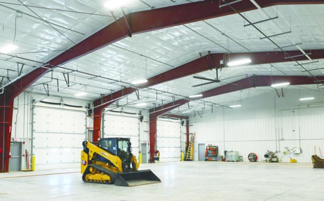 THE HOWARD COUNTY ROADS DEPARTMENT showed off its eighty-by-200-foot, roughly 2.4-million-dollar structure during an open house last week. Photos by Michael Happ