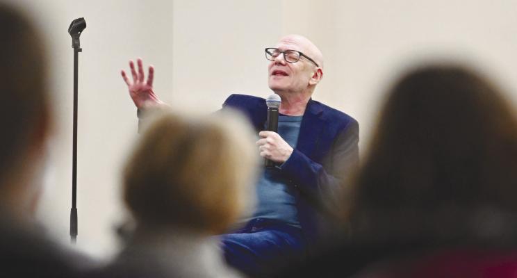 DAVID GRANIRER, a counselor, mental health advocate, and comedian, presented Stand Up for Mental Health to a crowd of over 100 at the St. Paul Civic Center on Sunday. Photo by Michael Happ