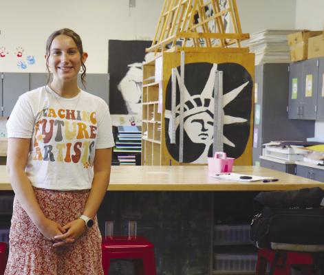 Branson enjoying opportunity to teach art