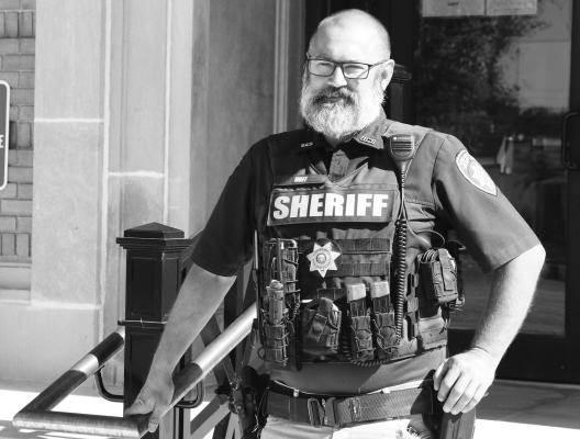 HOWARD COUNTY SHERIFF MIKE HOFF has been at the helm of the county’s sheriff’s office since being appointed in April. Hoff has been in law enforcement for more than twenty years and had previously served as chief deputy of the Howard County department. Photo by Michael Rother