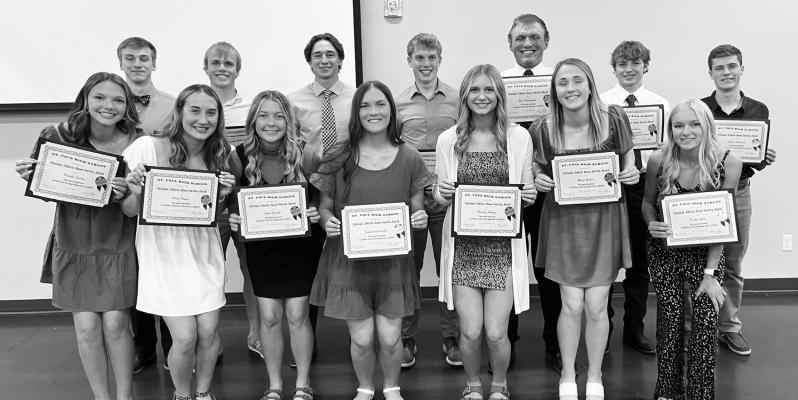 Athletic Honor Society Members Recognized