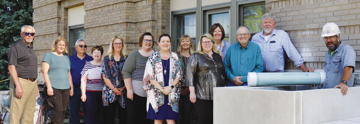 County Places Time Capsule in New Steps at Courthouse