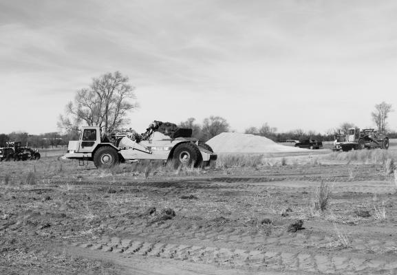 WORK GOT UNDERWAY at the site of Central Valley’s new track facility south of 809th Road just west of 498th Avenue in Greeley on Monday. Courtesy Photo