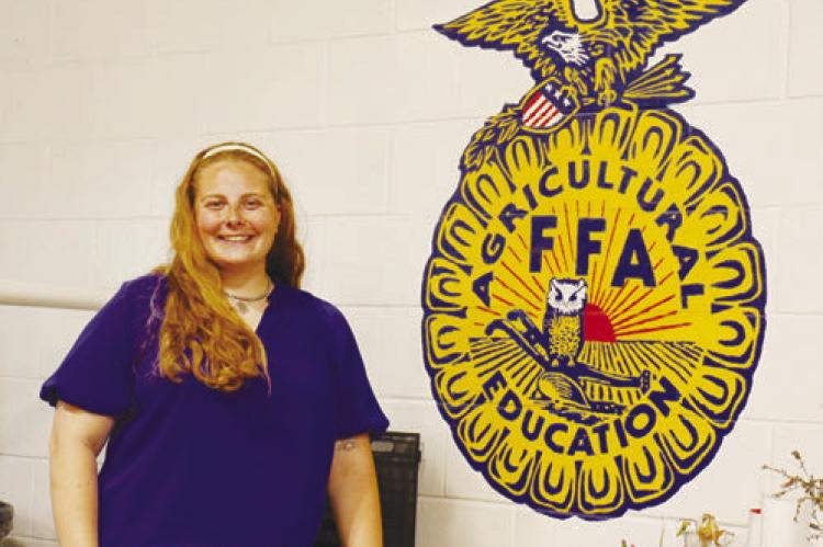 EMILY LUEDERT, a May graduate of the University of Nebraska—Lincoln (UNL), joined the ag education department at St. Paul Public Schools this fall. Photo by Michael Rother