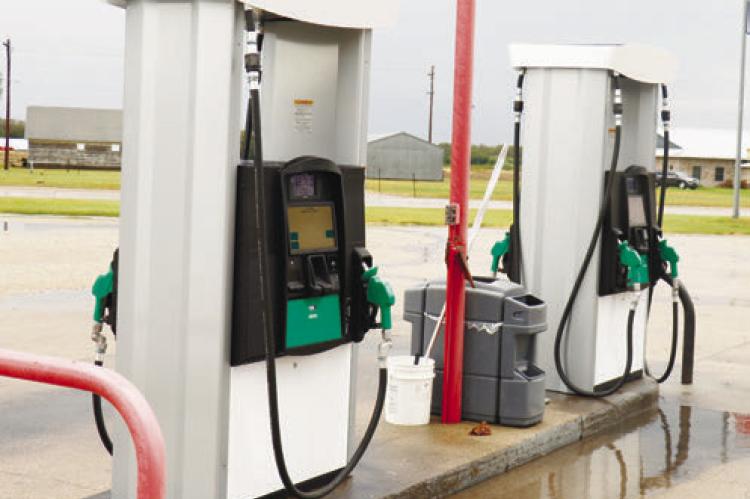 NEW GILBARCO ENCORE 700S PUMPS will bring a number of benefits to Jim's Truck Stop. They replace three one-sided and three two-sided pumps at the local truck stop, increasing the number of people able to refuel simultaneously from nine to twelve. Photo by Michael Rother