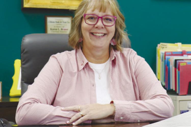 JULIE NITSCH recently took over as the new director of the St. Paul Area Chamber of Commerce. Julie Nitsch, a longtime Howard County resident, took over on October 13th. Photo by Michael Rother