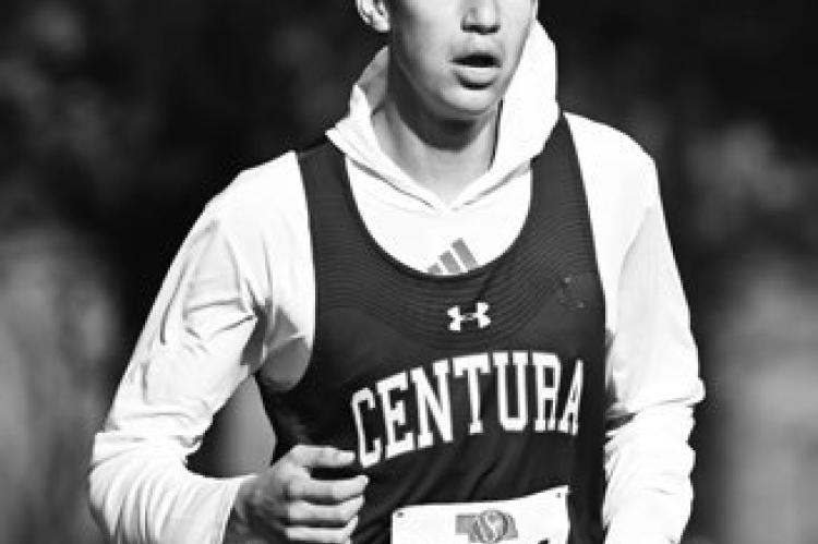 CENTURA’S KASEN WEBB qualified for the NSAA Class D State Cross Country Championships on Thursday at the District D-4 meet in Neligh. Photo by Michael Happ
